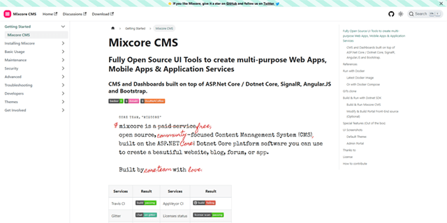 Mixcore CMS